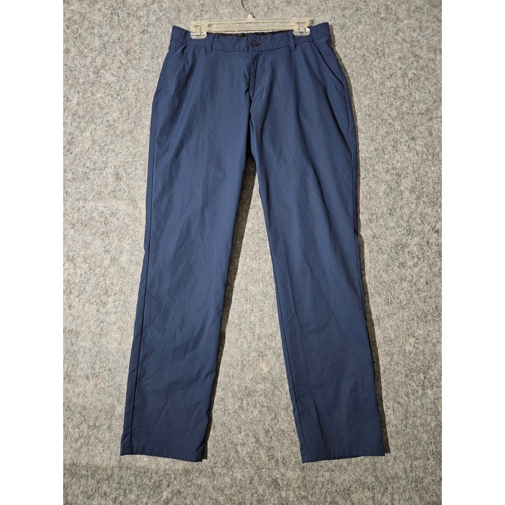 Good Good Golf Pants Mens 32 Navy Blue Performance Stretch Chino